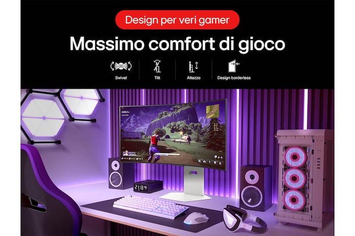 Massimo comfort di gioco Monitor Gaming 34GX90SA-W